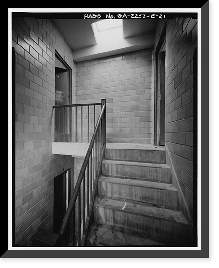 Techwood Homes, Building No. 3, 559 Techwood Drive & 129-135 Merrit Avenue, Atlanta, Fulton County, GA - 21, Antique Print