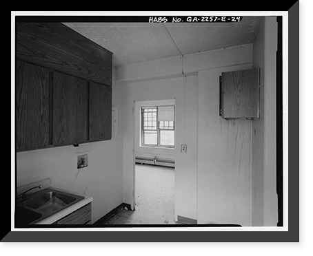 Techwood Homes, Building No. 3, 559 Techwood Drive & 129-135 Merrit Avenue, Atlanta, Fulton County, GA - 24, Antique Print