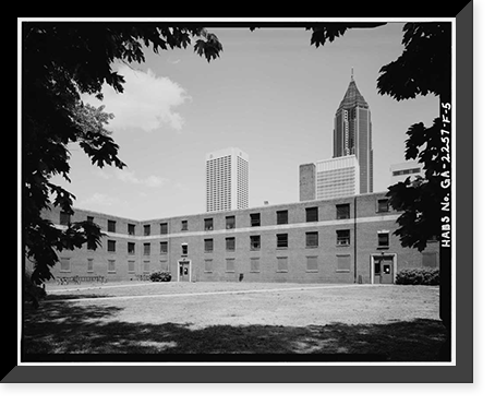 Techwood Homes, McDaniel Dormitory, 581-587 Techwood Drive, Atlanta, Fulton County, GA - 5, Historic Print