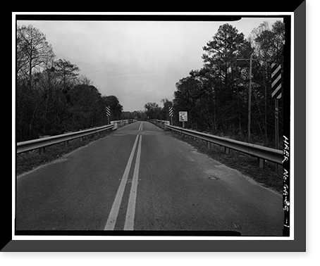 GDOT Bridge No. 027-00268X-00678N, County Road 268-Empress Road span Piscola Creek, Quitman vicinity, Brooks County, GA, Historic Print