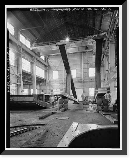 Hardie-Tynes Manufacturing Company, Erection Shop, 800 Twenty-eighth Street, North, Birmingham, Jefferson County, AL - 3, Antique Print