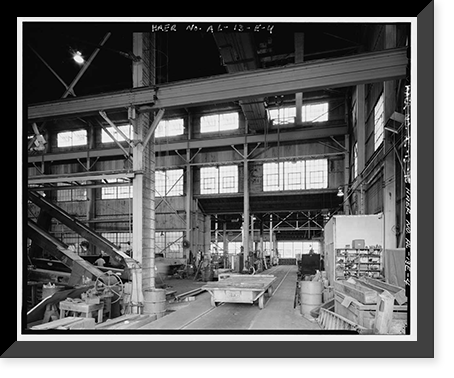 Hardie-Tynes Manufacturing Company, Erection Shop, 800 Twenty-eighth Street, North, Birmingham, Jefferson County, AL - 4, Vintage Print