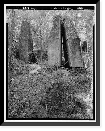 Brookside Coal Mine, Washer & Crusher (Foundations), Mount Olive Road, North of Five Mile Creek Bridge, Brookside, Jefferson County, AL - 5, Vintage Wall Art