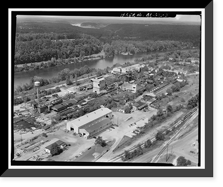 Historic Framed Print, Central Iron Foundry, 1700 Holt Road, Holt, Tuscaloosa County, AL - 3,  17-7/8" x 21-7/8"