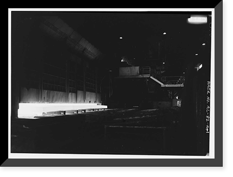 Historic Framed Print, Central Iron Foundry, Hot Strip Mill Building, 1700 Holt Road, Holt, Tuscaloosa County, AL,  17-7/8" x 21-7/8"