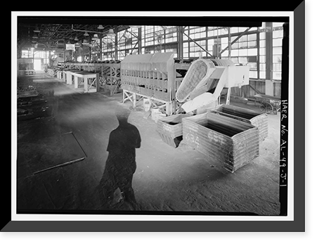 Stockham Pipe & Fittings Company, Malleable Annealing Building, 4000 Tenth Avenue North, Birmingham, Jefferson County, AL, Historic Print