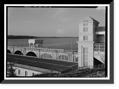Wilson Dam & Hydroelectric Plant, Spanning Tennessee River at Wilson Dam Road (Route, Muscle Shoals, Colbert County, AL - 3, Historic Reproduction