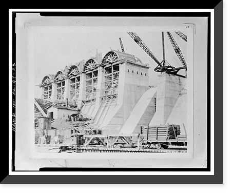 Wilson Dam & Hydroelectric Plant, Spanning Tennessee River at Wilson Dam Road (Route, Muscle Shoals, Colbert County, AL - 23, Antique Poster
