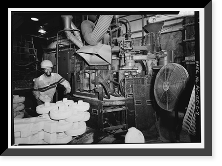 Southern Ductile Casting Company, Core Making, 2217 Carolina Avenue, Bessemer, Jefferson County, AL - 8, Antique Print