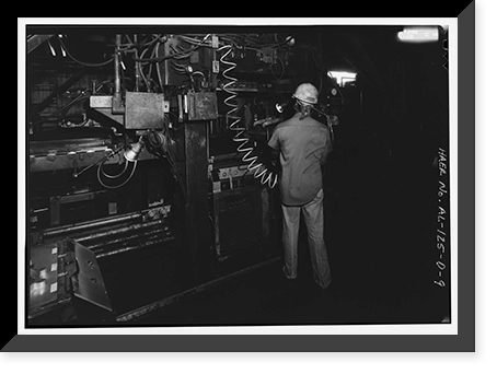 Historic Framed Print, Southern Ductile Casting Company, Casting, 2217 Carolina Avenue, Bessemer, Jefferson County, AL - 9,  17-7/8" x 21-7/8"