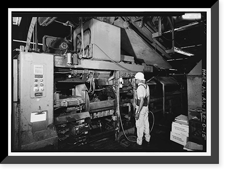 Historic Framed Print, Southern Ductile Casting Company, Casting, 2217 Carolina Avenue, Bessemer, Jefferson County, AL - 15,  17-7/8" x 21-7/8"