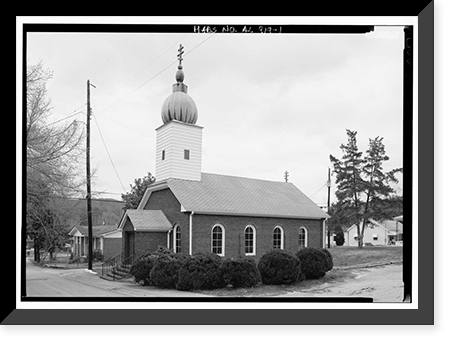 St. Nicholas Russian Orthodox Church, Church Street & Park Avenue, Brookside, Jefferson County, AL, Antique Poster