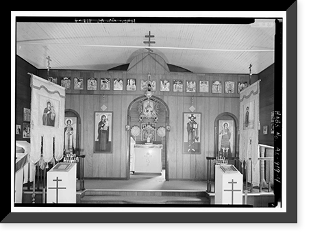 St. Nicholas Russian Orthodox Church, Church Street & Park Avenue, Brookside, Jefferson County, AL - 4, Vintage Print