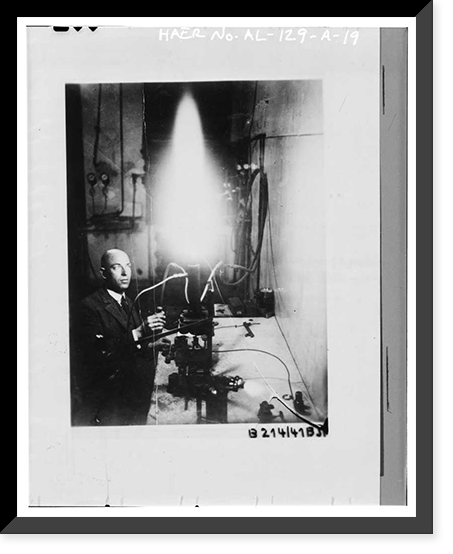 Marshall Space Flight Center, Redstone Rocket (Missile) Test Stand, Dodd Road, Huntsville vicinity, Madison County, AL - 19, Vintage Print