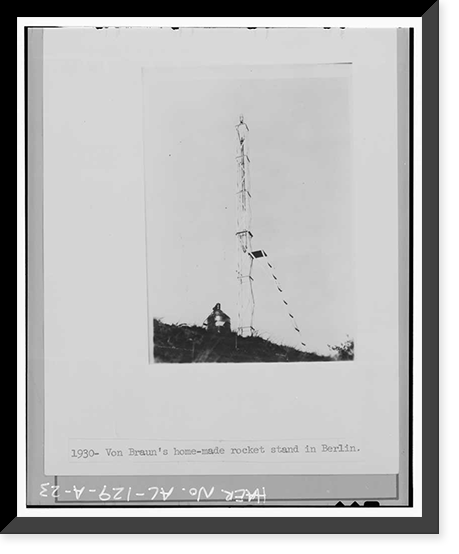 Marshall Space Flight Center, Redstone Rocket (Missile) Test Stand, Dodd Road, Huntsville vicinity, Madison County, AL - 23, Vintage Poster