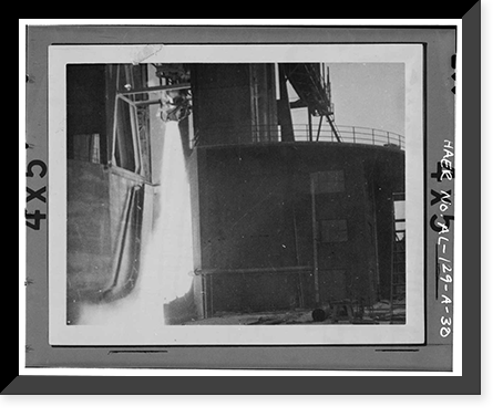Marshall Space Flight Center, Redstone Rocket (Missile) Test Stand, Dodd Road, Huntsville vicinity, Madison County, AL - 30, Antique Poster
