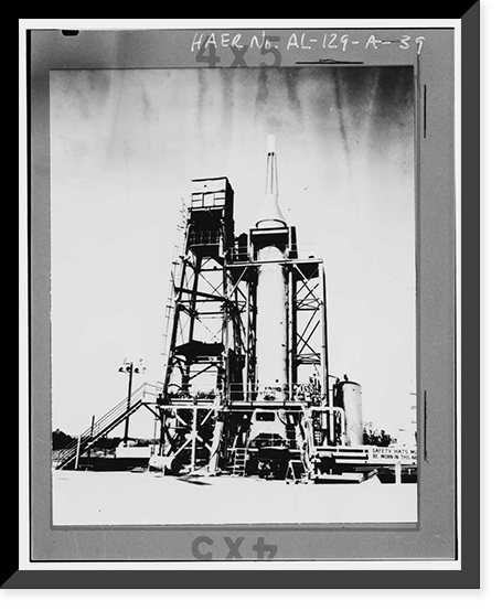 Marshall Space Flight Center, Redstone Rocket (Missile) Test Stand, Dodd Road, Huntsville vicinity, Madison County, AL - 39 Classic, Antique Poster