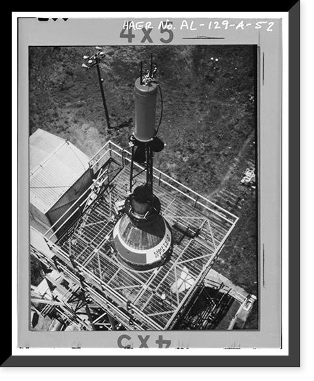 Marshall Space Flight Center, Redstone Rocket (Missile) Test Stand, Dodd Road, Huntsville vicinity, Madison County, AL - 52, Historic Print