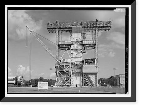 Historic Framed Print, Marshall Space Flight Center, Saturn Propulsion & Structural Test Facility, East Test Area, Huntsville vicinity, Madison County, AL,  17-7/8" x 21-7/8"