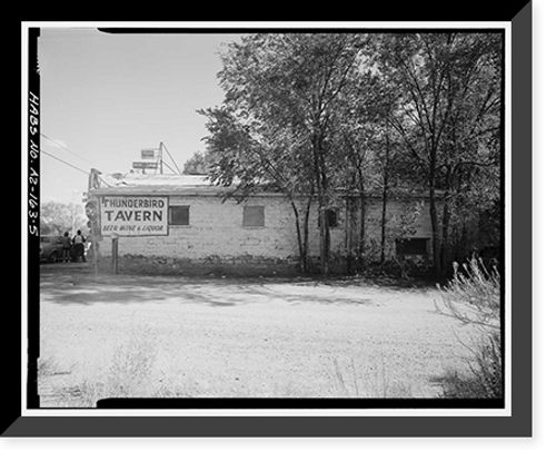 Historic Framed Print, Petrified Log Station, 503 Apache Drive, Holbrook, Navajo County, AZ - 5,  17-7/8" x 21-7/8"