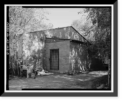 Historic Framed Print, Petrified Log Station, 503 Apache Drive, Holbrook, Navajo County, AZ - 8,  17-7/8" x 21-7/8"