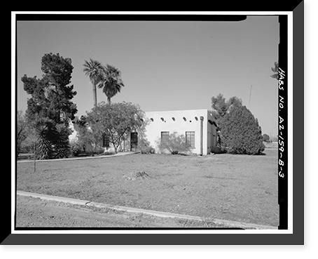 Tucson Plant Materials Center, Administration Building, 3241 North Romero Road, Tucson, Pima County, AZ - 3, Vintage Print