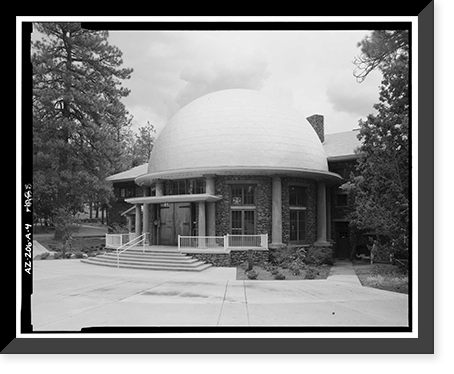 Lowell Observatory, Slipher Building, 1400 West Mars Road, Flagstaff, Coconino County, AZ - 4, Historic Print