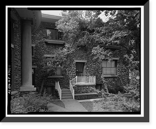 Historic Framed Print, Lowell Observatory, Slipher Building, 1400 West Mars Road, Flagstaff, Coconino County, AZ - 7,  17-7/8" x 21-7/8"
