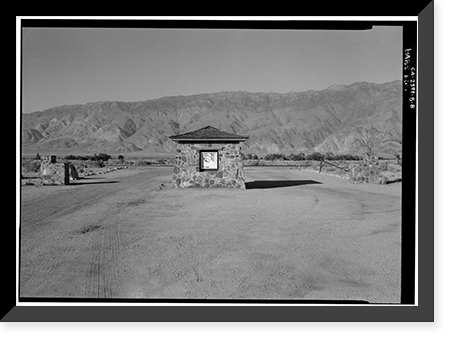 Manzanar War Relocation Center, Military Police Post, Independence vicinity, Inyo County, CA - 8, Vintage Wall Art