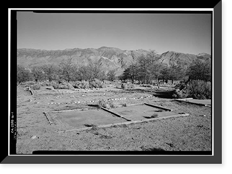 Manzanar War Relocation Center, Chicken Ranch, Independence vicinity, Inyo County, CA, Historic Print