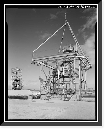 Jet Propulsion Laboratory Edwards Facility, Test Stand A, Edwards Air Force Base, Boron vicinity, Kern County, CA - 12, Antique Print