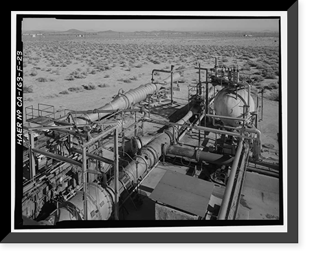 Jet Propulsion Laboratory Edwards Facility, Test Stand D, Edwards Air Force Base, Boron vicinity, Kern County, CA - 23, Antique Print