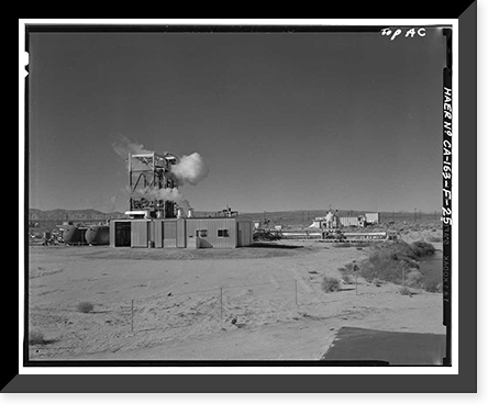 Jet Propulsion Laboratory Edwards Facility, Test Stand D, Edwards Air Force Base, Boron vicinity, Kern County, CA - 25, Antique Poster