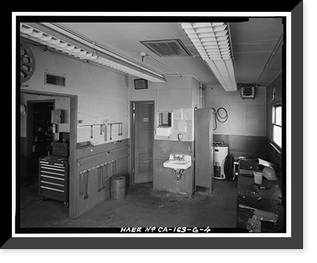 Jet Propulsion Laboratory Edwards Facility, Test Stand D, Workshop, Edwards Air Force Base, Boron vicinity, Kern County, CA - 4, Historic Reproduction