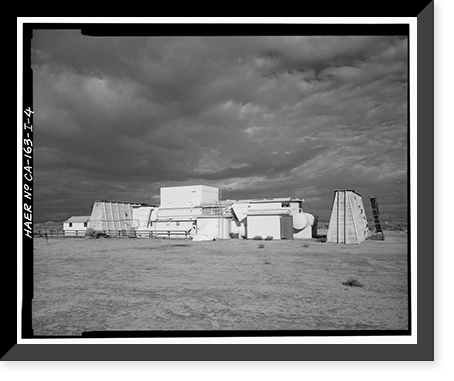 Jet Propulsion Laboratory Edwards Facility, Test Stand E, Edwards Air Force Base, Boron vicinity, Kern County, CA - 4, Antique Print