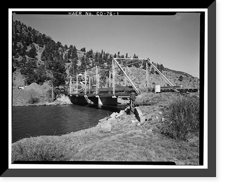 Baxterville Bridge, Spanning Rio Grande River at Masonic Park Drive, South Fork vicinity, Rio Grande County, CO, Vintage Poster