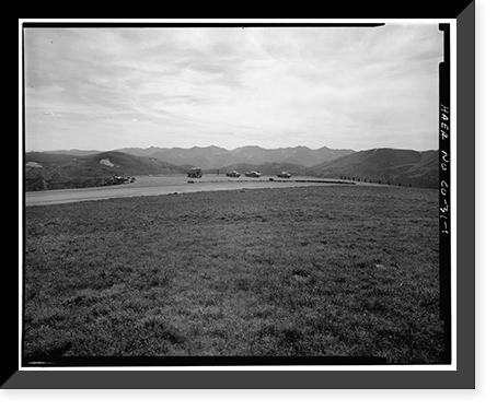 Historic Framed Print, Trail Ridge Road, Between Estes Park & Grand Lake, Estes Park vicinity, Larimer County, CO,  17-7/8" x 21-7/8"