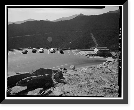 Historic Framed Print, Trail Ridge Road, Between Estes Park & Grand Lake, Estes Park vicinity, Larimer County, CO - 7,  17-7/8" x 21-7/8"