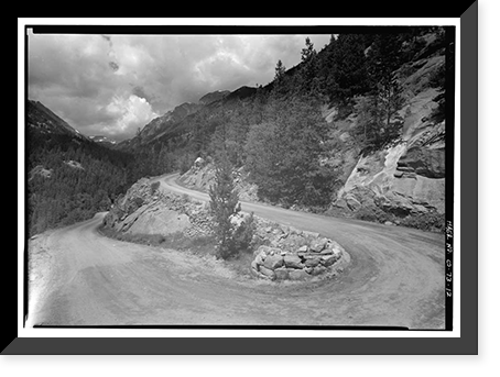 Fall River Road, Between Estes Park & Fall River Pass, Estes Park vicinity, Larimer County, CO - 12 Classic, Antique Print
