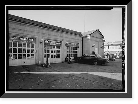 Historic Framed Print, Embassy Gulf Sevice Center, 2200 P Street, Northwest, Washington, District of Columbia, DC - 4,  17-7/8" x 21-7/8"
