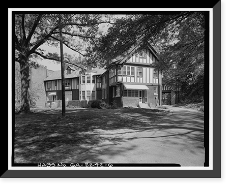 Arkwright House, 1585 Ponce DeLeon Avenue, Atlanta, Fulton County, GA - 6, Historic Print