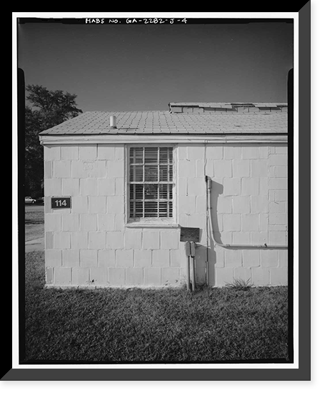 Fort McPherson, World War II Station Hospital, G. U. Treatment Unit Mess Hall, Thorne & Hood Avenues, Atlanta, Fulton County, GA - 4, Antique Print