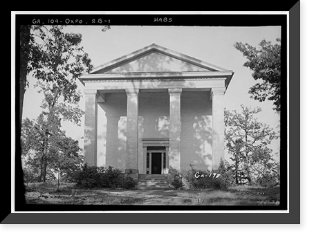 Kenworthy Hall, State Highway 14 (Greensboro Road), Marion, Perry County, AL - 21, Antique Print