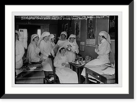 Louise Falconer, Margaret French, Mrs. John C. Powers, ruth Roberst, Mrs. F.W. Chesebrough, Emilie brown, Mrs. Nina Duryea and Grace Bristed, Historic Print