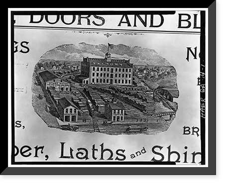Augusta Machine Works, Jackson, Adams, & Campbell Streets, Augusta Canal, Augusta, Richmond County, GA, Vintage Wall Art