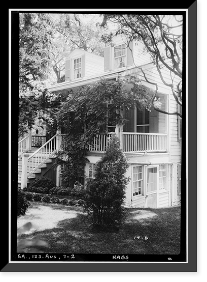 Chafee House, 914 Milledge Road, Augusta, Richmond County, GA - 2, Antique Print