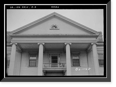 Bailey-Tebeault House, Meriwether Street, Griffin, Spalding County, GA - 3, Historic Print