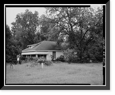 Jimmy Carter Boyhood Home, Old Plains Highway (Lebanon Cemetery Road), Plains vicinity, Sumter County, GA - 7, Vintage Print