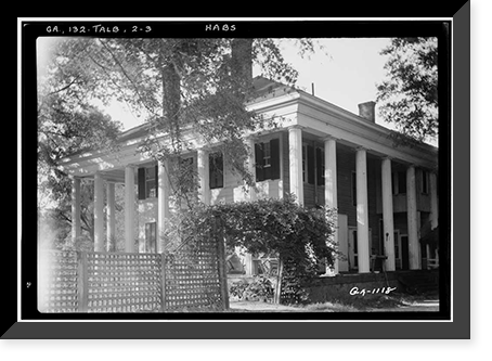Dr. Leonard House, Macon Road, Talbotton, Talbot County, GA - 3, Vintage Poster