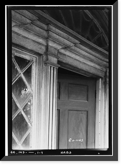 Historic Framed Print, Boddie House, Greenville Road, La Grange vicinity, Troup County, GA - 7,  17-7/8" x 21-7/8"
